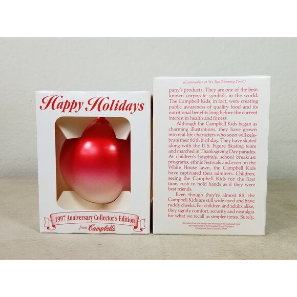 Campbell's Ornament 1997 Anniversary 3" Collector's Edition 1988 NIB x2 Vintage - Picture 7 of 11